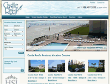 Tablet Screenshot of castlereefrentals.com